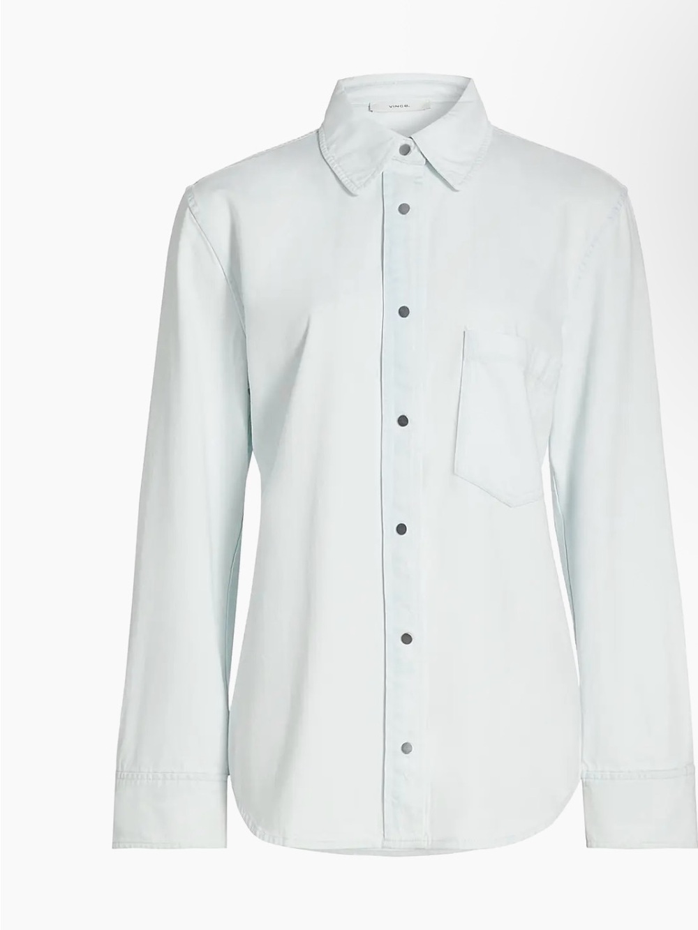 Vince Snap Front Twill Overshirt